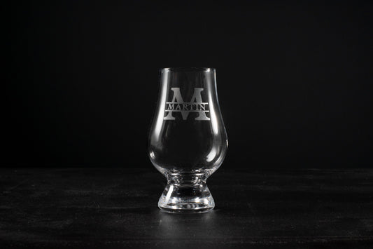 Custom Glencairn Whiskey Glass - 1 Glass
